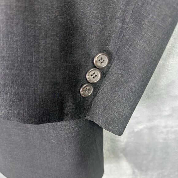 Vintage Polo University‎ Club Ralph Lauren Dark Gray Blazer Size 42 Measured - Picture 2 of 13